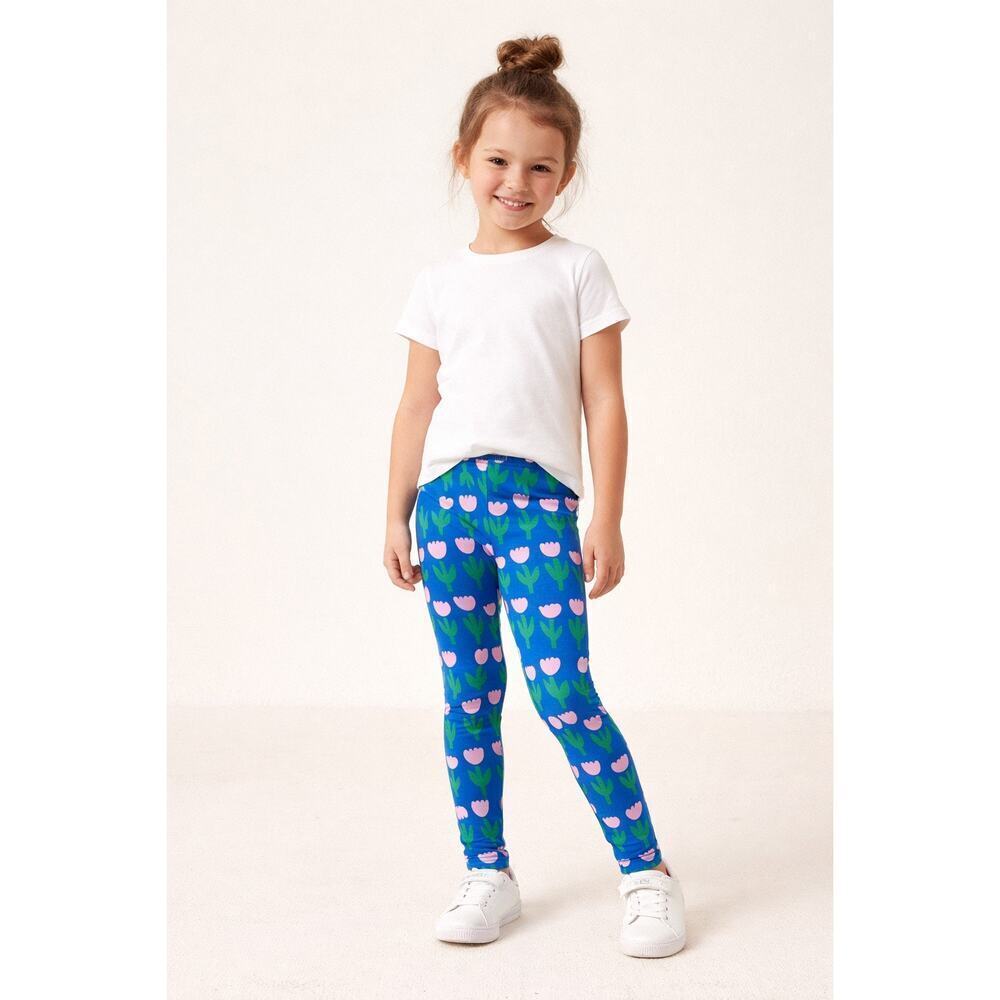 New Hanna Anderson Easter Tulip Leggings size 8